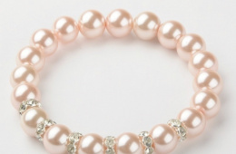 Pink pearls bracelet