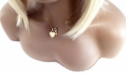Gold chain celebrity 40+5 necklace heart