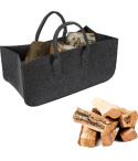 Filcowa torba na zakupy, torby filcowe Torba filcowa na zakupy na drewno opałowe Kosz na drewno