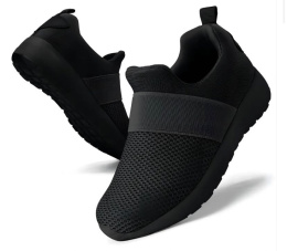 GHFKKB buty adidasy dziecięce buty do biegania trampki, halowe, sportowe oddychające-czarne-32