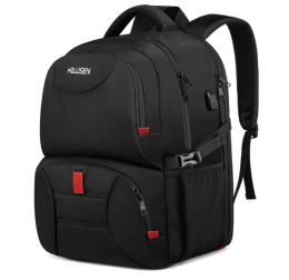 HILUSEN Duży plecak 50 l, na laptop 17,3 cala, z przyłączem USB do ładowania, z komora termiczna .