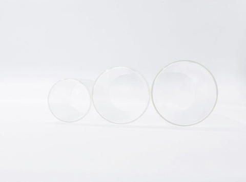 Hurricane Świecznik Szklany cylinder: 3 szt. zestaw, przezroczysty wazon na kwiaty - tuba -25,20,15 cm