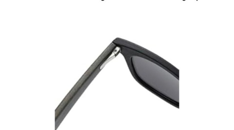 Okulary przeciwsłoneczne Spolaryzowane drewniane 100% ochrony UV czarne, etui