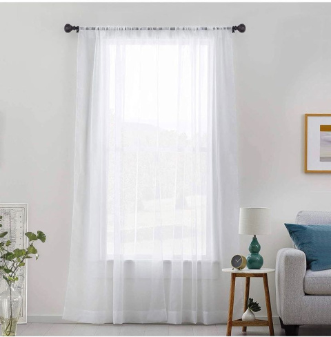 Karnisz wysuwany 71-122 cm czarny karnisz do zasłon z okrągłą końcówką z wzorem diamentowym