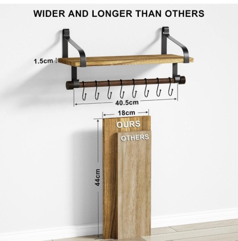 Love-KANKEI Kuchenny organizer, drewno i metal