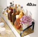 Love-KANKEI Rustic Wooden Shelves, Wall Bookcase Set of 3pcs, Solid Wood & Metal Love-KANKEI Rustic Wooden Shelves, Wall Bookcase Set of 3pcs, Solid Wood & Metal