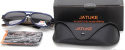 Okulary przeciwsłoneczne czarne duże Jatuke- zestaw z etui - oversize, Soczewka polaryzacyjna UV400