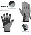 Rękawiczki zimowe Miciler unisex, rękawiczki do ekranów dotykowych,ciepłe, wodoodporne, wiatroszczelne, antypoślizgowe