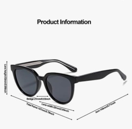 Spolaryzowane okrągłe okulary przeciwsłoneczne dla kobiet Mężczyźni Outdoor Ochrona UV400 Rama w Craft Acetal, zestaw z etui