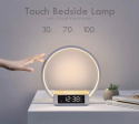 WILIT Lampka nocna LED z bezprzewodową funkcją ładowania (5 W), budzik świetlny, lampa stołowa, dotykowa, ściemniana, z 3 poziom