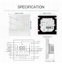WiFi Nowy termostat ogrzewania LCD Moes Programowalny regulator temperatury, stacja pogodowej Temperatura wody Wilgotność Tuya /