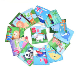 Zabawka edukacyjna - bawelniane karty do nauki i zabawy zestaw 14 szt