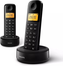 Telefon Philips bezprzewodowy 2 sztuki D1602B/01 300 mAh