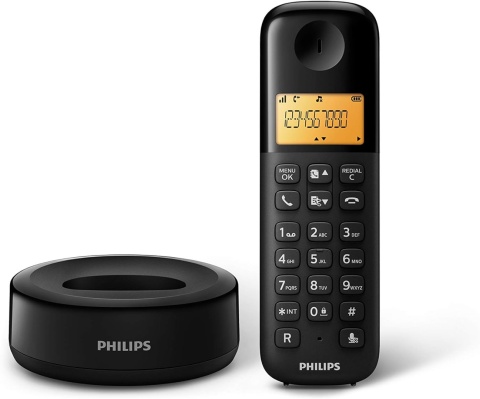 Draadloze Telefoon Philips bezprzewodowy 2 sztuki D1602B/01 300 mAh