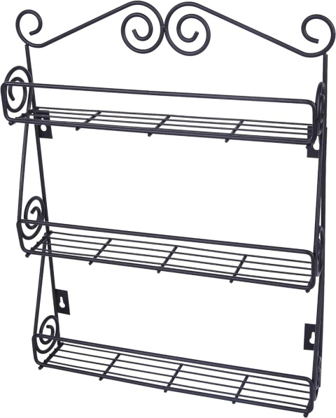 Exzact Stojak na przyprawy 3 poziomy montaż na ścianie lub szafce