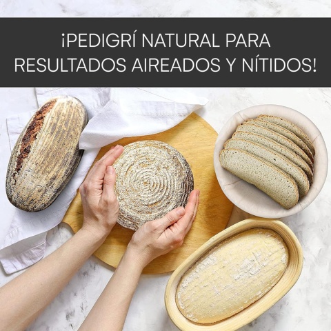 Liebspecht Wysokiej jakości okrągły kosz do garowania 25 cm do chleba