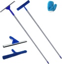 MASTERTOP Rakla do okien, zestaw do czyszczenia z drążkiem 120 cm