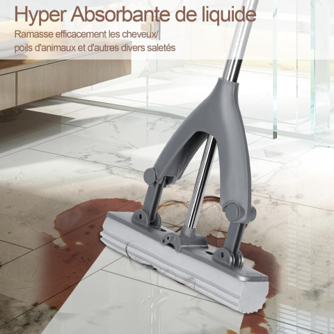 Mop i wiadro Mastertop z uchwytem teleskopowym 135 cm z 3 gąbkami Mop i wiadro Mastertop z uchwytem teleskopowym 135 cm z 3 gąbkami