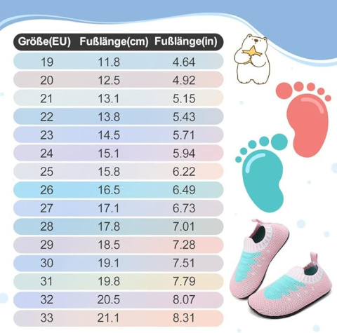 WOELIVE Kapcie dziecięce antyposlizgowe rozmiar 19