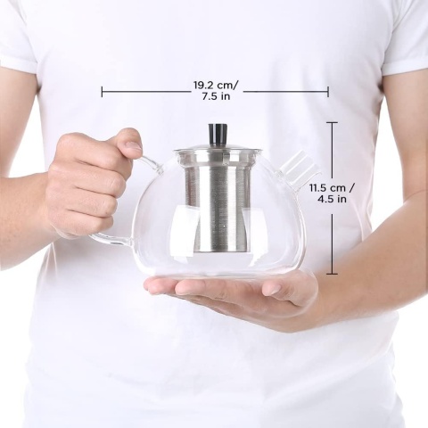 ecooe 1000 ml dzbanek do herbaty , zaparzacz , ze zdejmowanym sitkiem