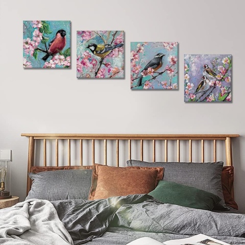 Artscope wydruki na płótnie Wall Art zestaw 4 obrazow 30x30 cm