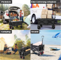 BedStory Składany wózek transportowy, turystyczny z hamulcami do 80 kg