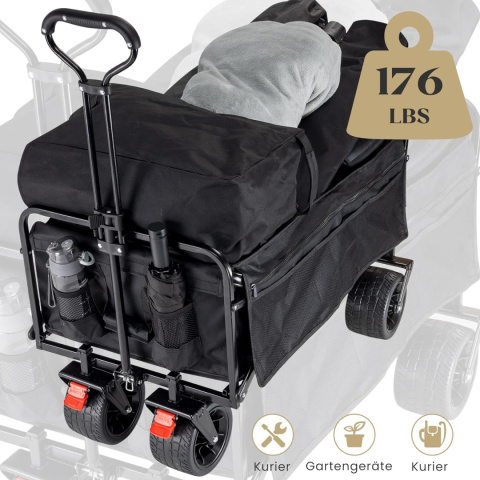 BedStory Składany wózek transportowy, turystyczny z hamulcami do 80 kg BedStory Składany wózek transportowy, turystyczny z hamulcami do 80 kg