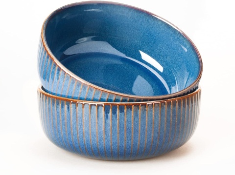 CSYY Ceramiczna miska na sałatkę 1800 ml 21 cm Zestaw 2 sztuki