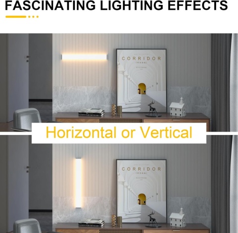 K-Bright Oświetlenie ścienne LED, oświetlenie w górę i w dół, 83 cm