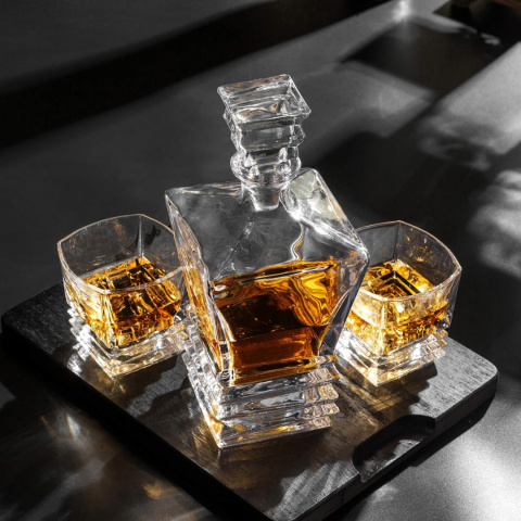 KANARS Zestaw Karafka oraz Szklanki do Whisky, 800 ml+ 4×260 ml KANARS Zestaw Karafka oraz Szklanki do Whisky, 800 ml+ 4×260 ml