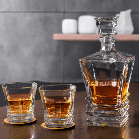 KANARS Zestaw Karafka oraz Szklanki do Whisky, 800 ml+ 4×260 ml KANARS Zestaw Karafka oraz Szklanki do Whisky, 800 ml+ 4×260 ml
