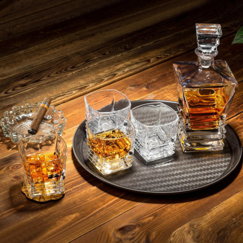KANARS Zestaw Karafka oraz Szklanki do Whisky, 800 ml+ 4×260 ml KANARS Zestaw Karafka oraz Szklanki do Whisky, 800 ml+ 4×260 ml