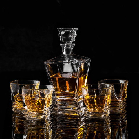 KANARS Zestaw Karafka oraz Szklanki do Whisky, 800 ml+ 4×260 ml KANARS Zestaw Karafka oraz Szklanki do Whisky, 800 ml+ 4×260 ml