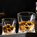 KANARS Zestaw Szklanki do Whisky, Kryształ 300 ml Zestaw 4 Sztuk
