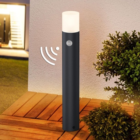 Klighten Lampa ścieżkowa/słupek z czujnikiem ruchu, 60 cm, zewnętrzna