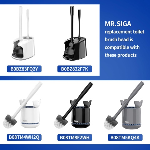 Końcówka wymienna szczotki do muszli klozetowej MR.SIGA 2 sztuki