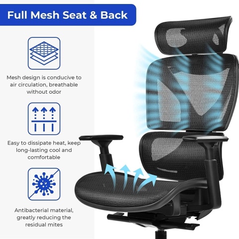 Krzesło biurowe ACMELIFE, ergonomiczne krzesło komputerowe