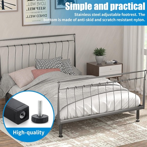 LYLIDIA 4 szt. Uniwersalne nogi meblowe Regulowane 22cm (+2cm)