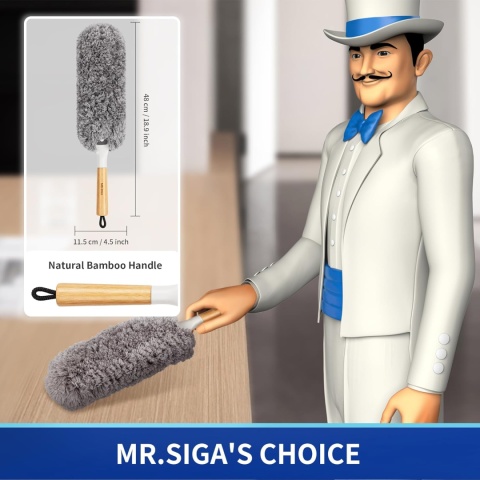 MR.SIGA Miotelka do kurzu ściereczka z mikrofibry, zmywalna