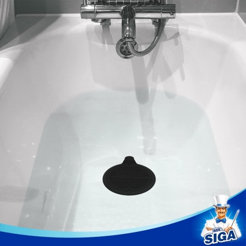 MR.SIGA Silikonowy korek spustowy średnica 13 cm, czarny, 3 szt.