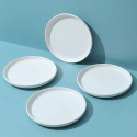 Matowe ceramiczne talerze na przystawki, 15 cm, zestaw 4 sztuk