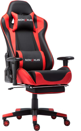 NOKAXUS Fotel gamingowy, wysokie oparcie, ergonomiczne z masażerem
