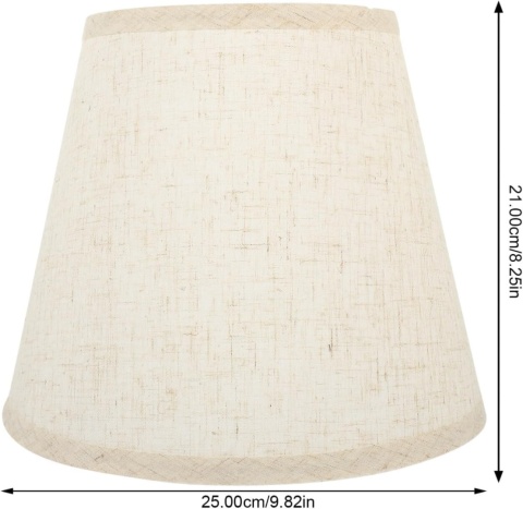 OSALADI abażury klosz do lamp stołowych E27 25 x 25 x 21 cm len
