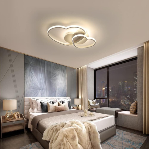 Riserva Lampa sufitowa serca LED, ściemniana z pilote 50 cm 3000-6500K Riserva Lampa sufitowa serca LED, ściemniana z pilote 50 cm 3000-6500K