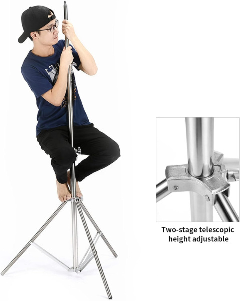 Statyw do lampy Soonpho Soporte De Luz 2,8 m stal nierdzewna do 10 kg Statyw do lampy Soonpho Soporte De Luz 2,8 m stal nierdzewna do 10 kg