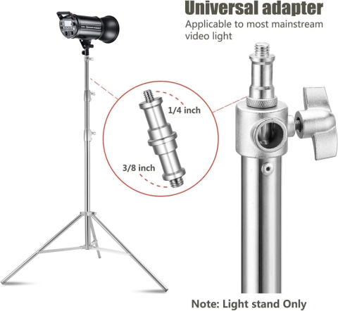 Statyw do lampy Soonpho Soporte De Luz 2,8 m stal nierdzewna do 10 kg Statyw do lampy Soonpho Soporte De Luz 2,8 m stal nierdzewna do 10 kg