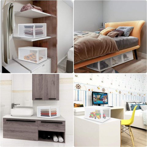Yorbay Box Box, Zestaw 3, Boxy do butów Organizator 37 x26 x 20 cm Yorbay Box Box, Zestaw 3, Boxy do butów Organizator 37 x26 x 20 cm
