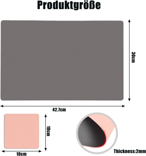 Zmywalne podkładki CALIYO, dwustronne 4 podkładki i 4 podstawki