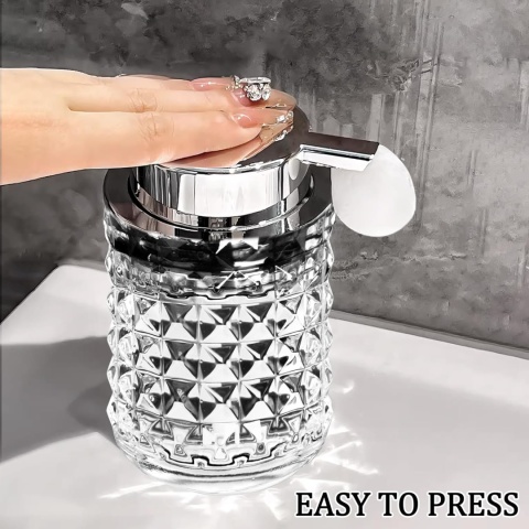 Dozownik mydła w piance, szklany dozownik mydła, 200 ml