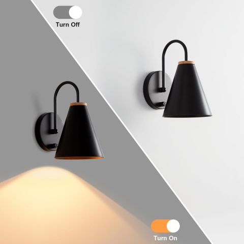 ENCOFT 2 x Vintage kinkiet wewnętrzny z możliwością przyciemniania